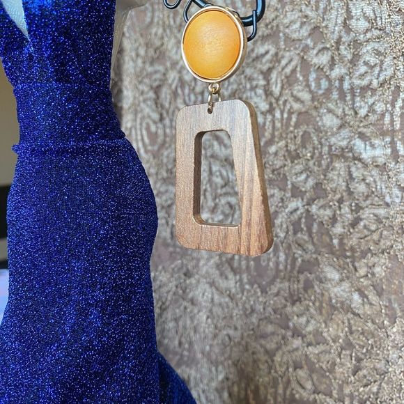 NWT ⛱️ 🕶️ KAHLUA WOODEN EARRINGS SUMMER FUN BOHEMIAN STYLE FUNKY - Picture 7 of 9